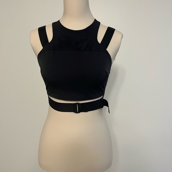 Nike Lab Belted Black Straps Sports Bra - Picture 3 of 10